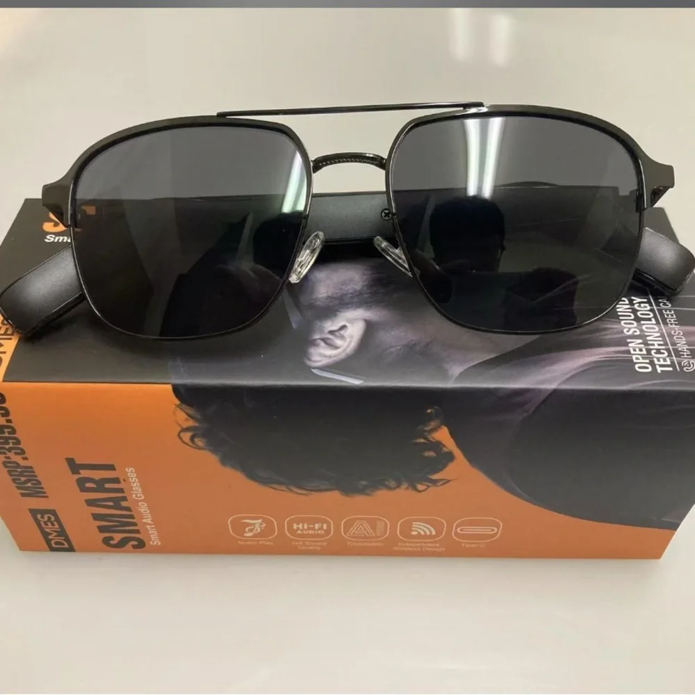 Smart Audio Black Wearable Glasses